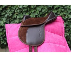 Pony Zadel - Cub Zadel Shetland - Paardrijden Leren - Inclusief Singel Stijgbeugels - 10 inch - Bruin