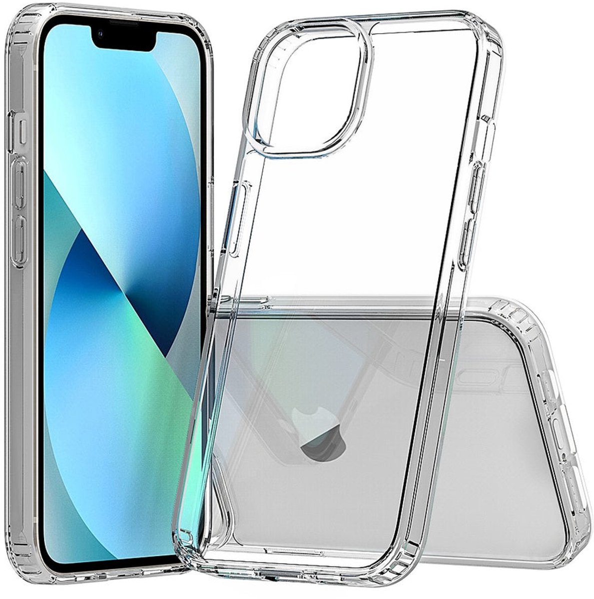 JT Berlin Pankow Clear Backcover Apple iPhone 14 Transparant Inductieve lading