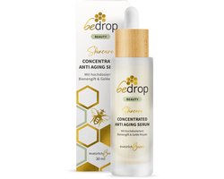 bedrop Concentrated anti-aging serum met verstevigende bijengift, koninklijke gelei, hyaluron en acetylglucosamine, hoge dosis - pure imkerkwaliteit zonder additieven