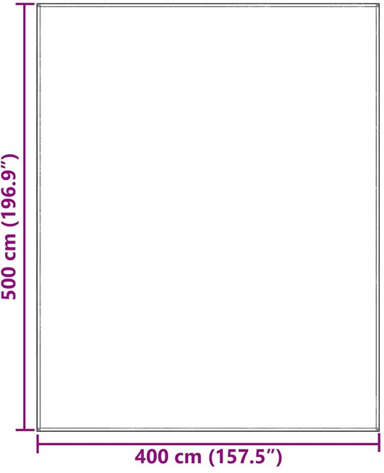 vidaXL - Tenttapijt - Lichtgrijs - 500 - x - 400 - cm - Polyetheen van Vidaxl — afbeelding 4