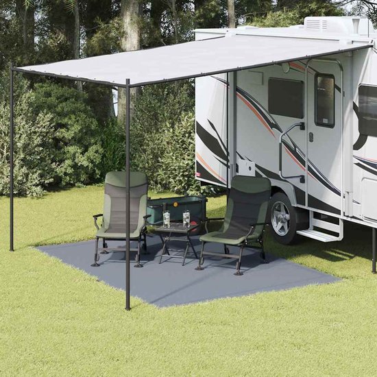 vidaXL - Tenttapijt - Blauw - en - Grijs - 350 - x - 250 - cm - Polyetheen van Vidaxl — afbeelding 2