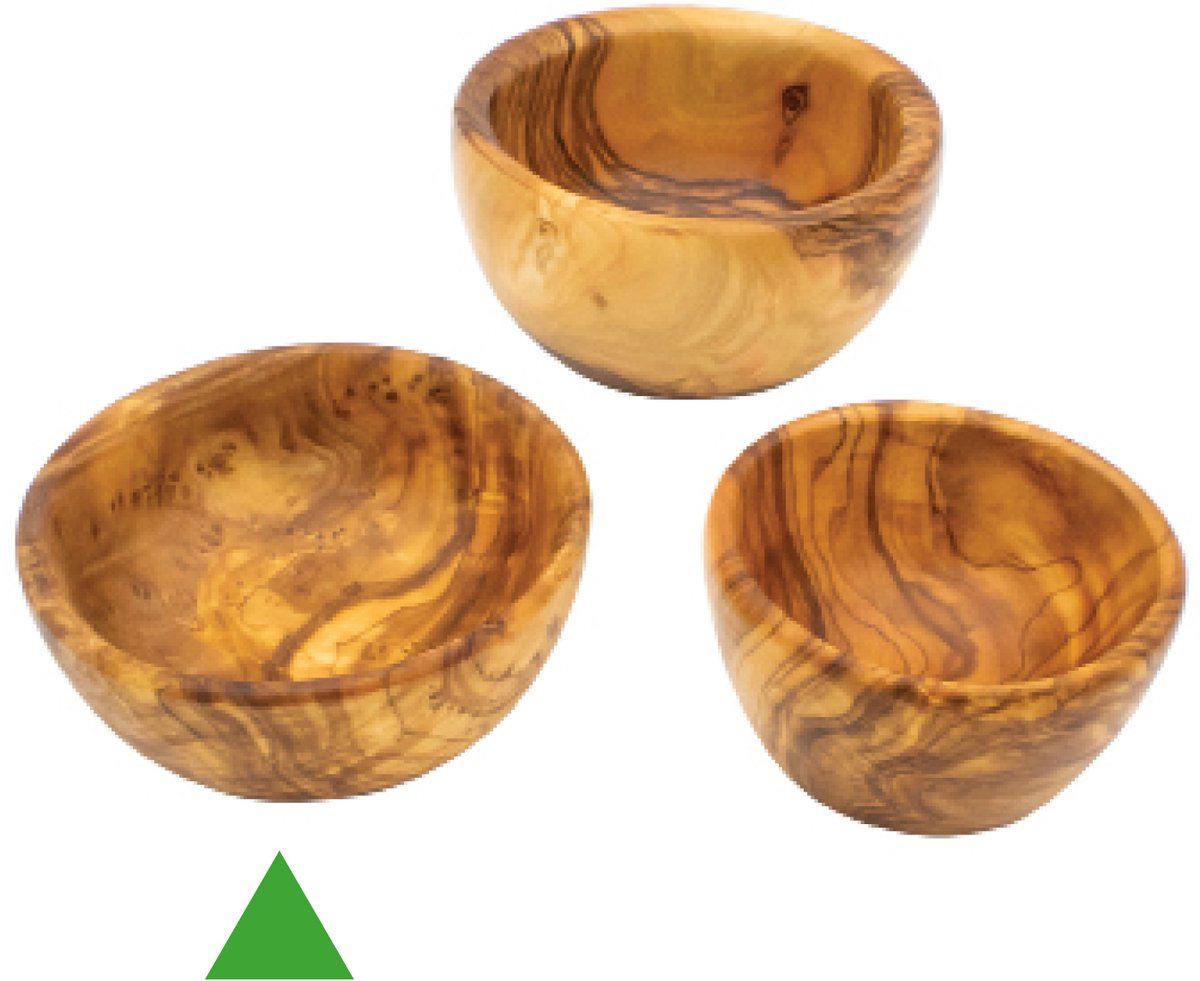 Rizes Wood - Pure Olive Wood - olijfhouten Schaal Ø 12 cm - Olijfhout - Borrel - Cadeautip - Duurzaam!