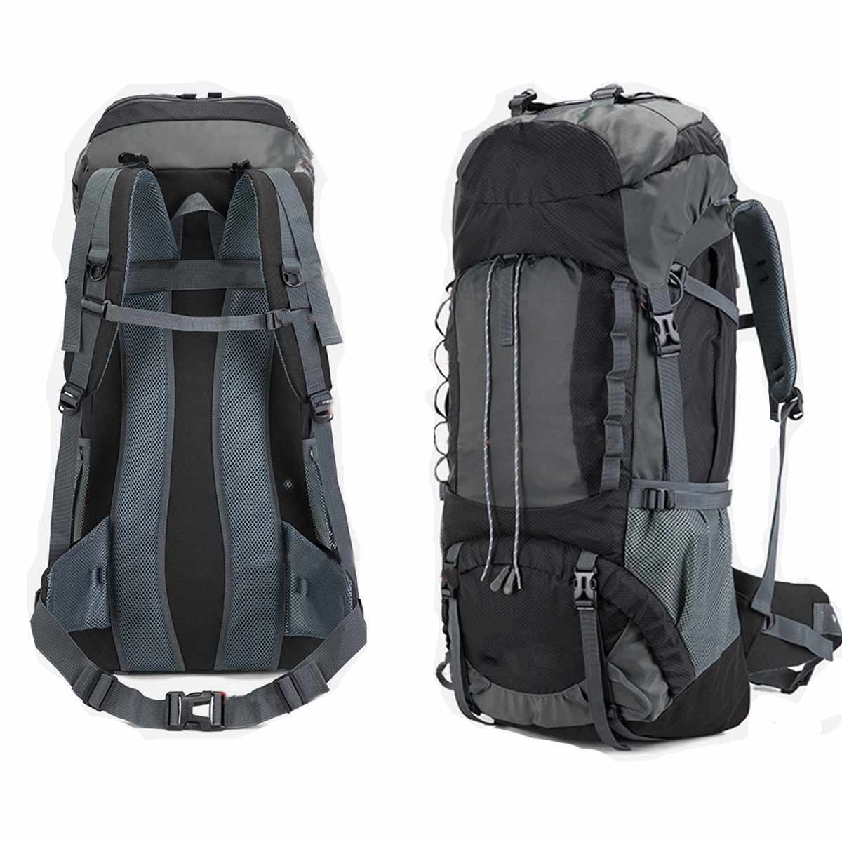 Bol.com Wandelrugzak 70L - Heren Dames Waterdichte wandelrugzak - Backpacker Rugzak voor Wandelen, Bergbeklimmen, Kamperen, Reis... aanbieding