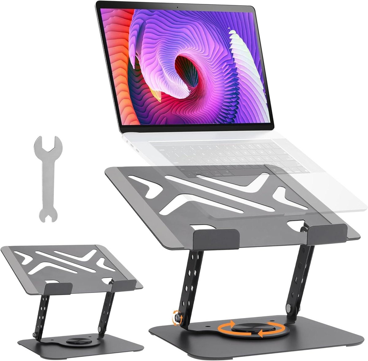 Laptop Standaard Verstelbaar - Opvouwbaar - Verhoger - Laptop oplossing