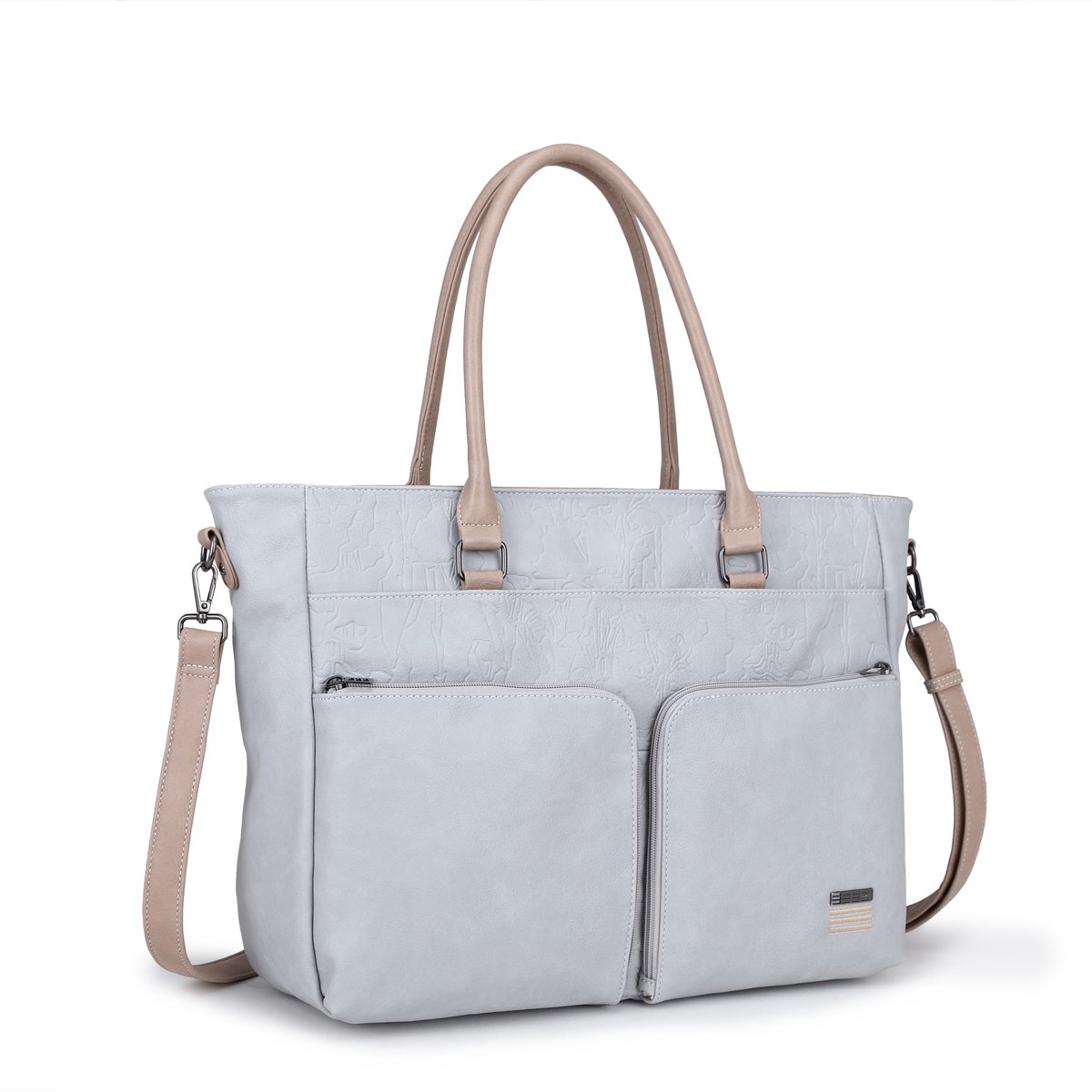 EEEZI 'E-18-01' - Handtas - Schoudertas - L.grijs/beige - Dames