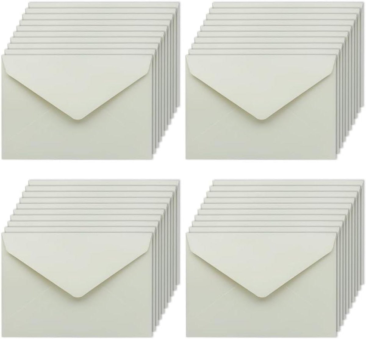Kraft Enveloppen - Wenskaart Enveloppen - Kaarten Versturen - Klassiek Retro Design - 162 x 113 cm - Wit