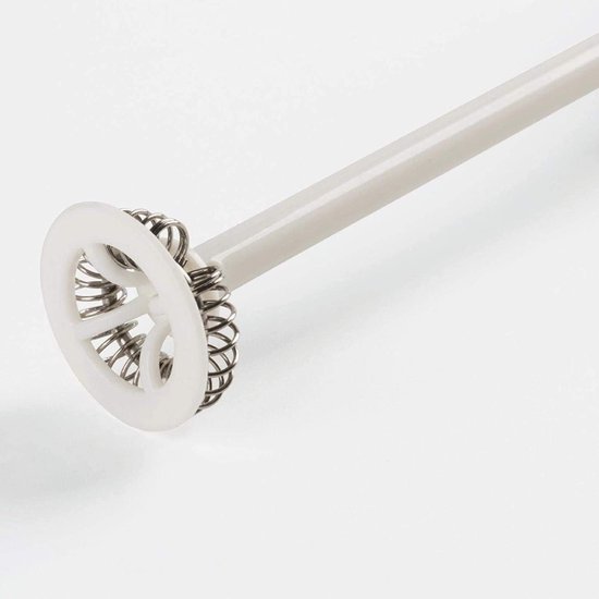 Handmixer - Keukenmixer - Drankjes Maken - Roestvrijstalen Garde - Compact Formaat - Wit — afbeelding 4
