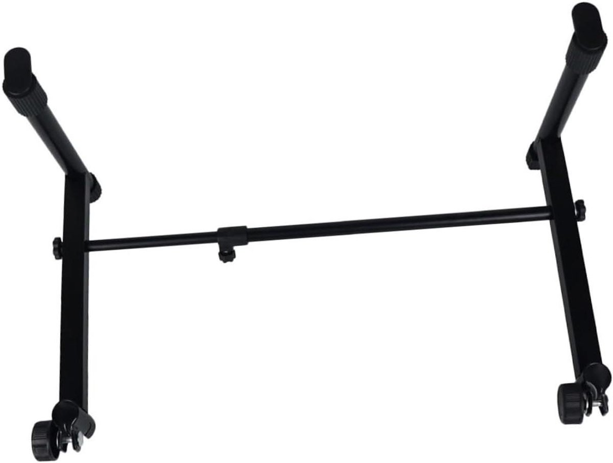Keyboard standaard - E-piano houder - Muziek maken - Verstelbare hoogte - 73 cm - Zwart
