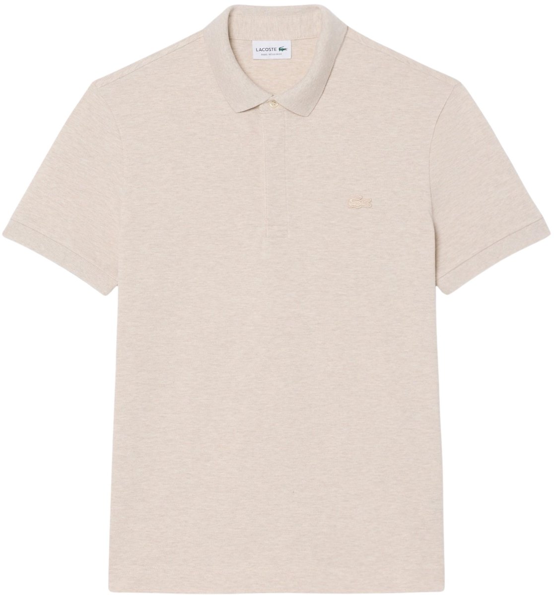 Lacoste heren paris edition polo shirt katoenpique II Beige
