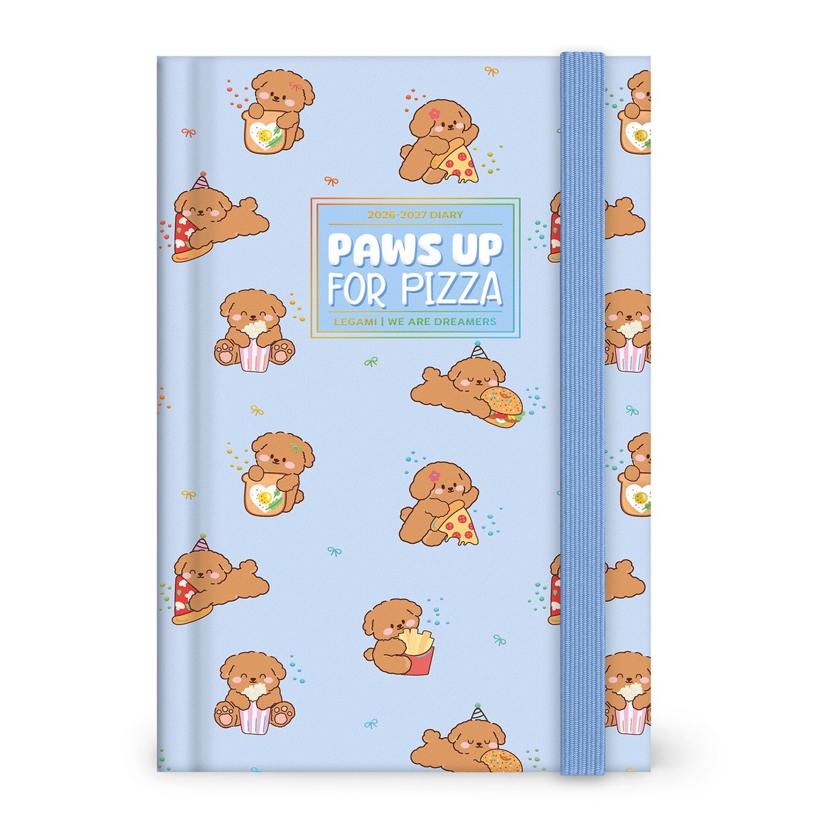 LEGAMI AGENDA 2026-2027- 16mnd - DAG OP 1 PAGINA - HARDCOVER - POODLE