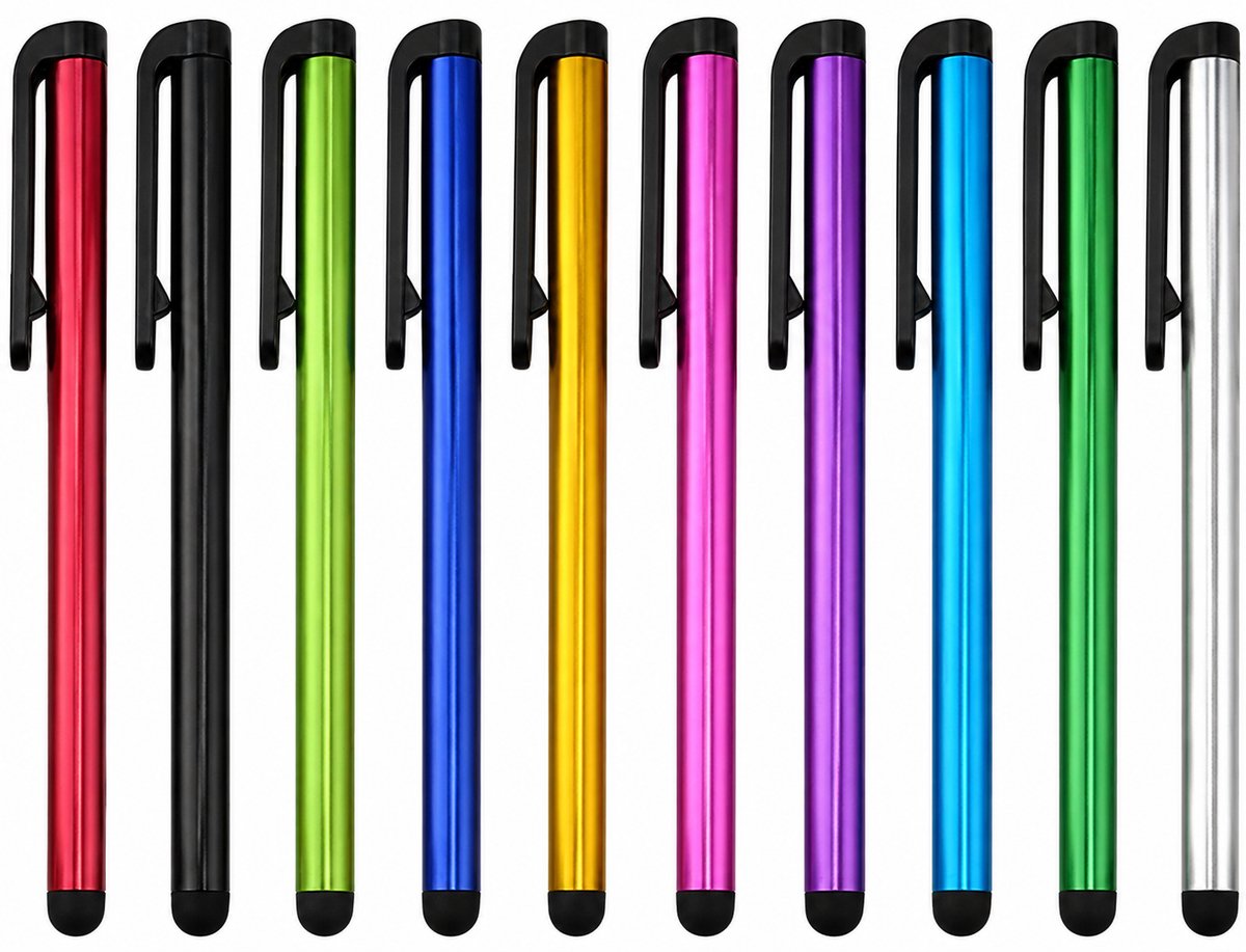 10-Pack Stylus Pennen – Compatibel met iPhone, iPad, Smartphones & Tablets