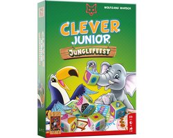 999 Games - Clever Junior Junglefeest - Leuk en leerzaam voor de kleintjes - Gezelschapsspel - Familiespel - Strategiespel - Klein cadeautje