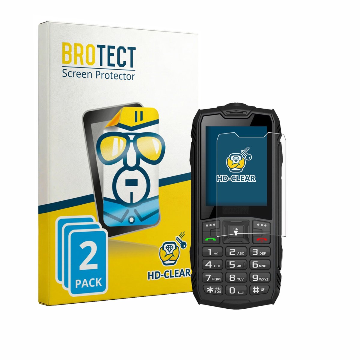 BROTECT - Screenprotector voor Hammer H Basalt - Folie Beschermfolie transparant 2 Stuks