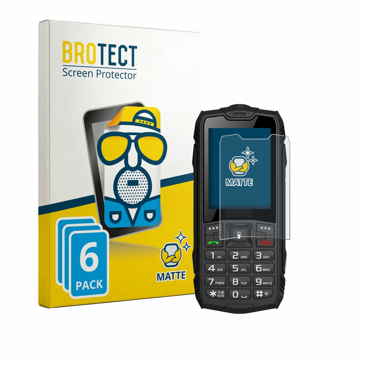 BROTECT - Screenprotector voor Hammer H Basalt - Folie Beschermfolie matte 6 Stuks