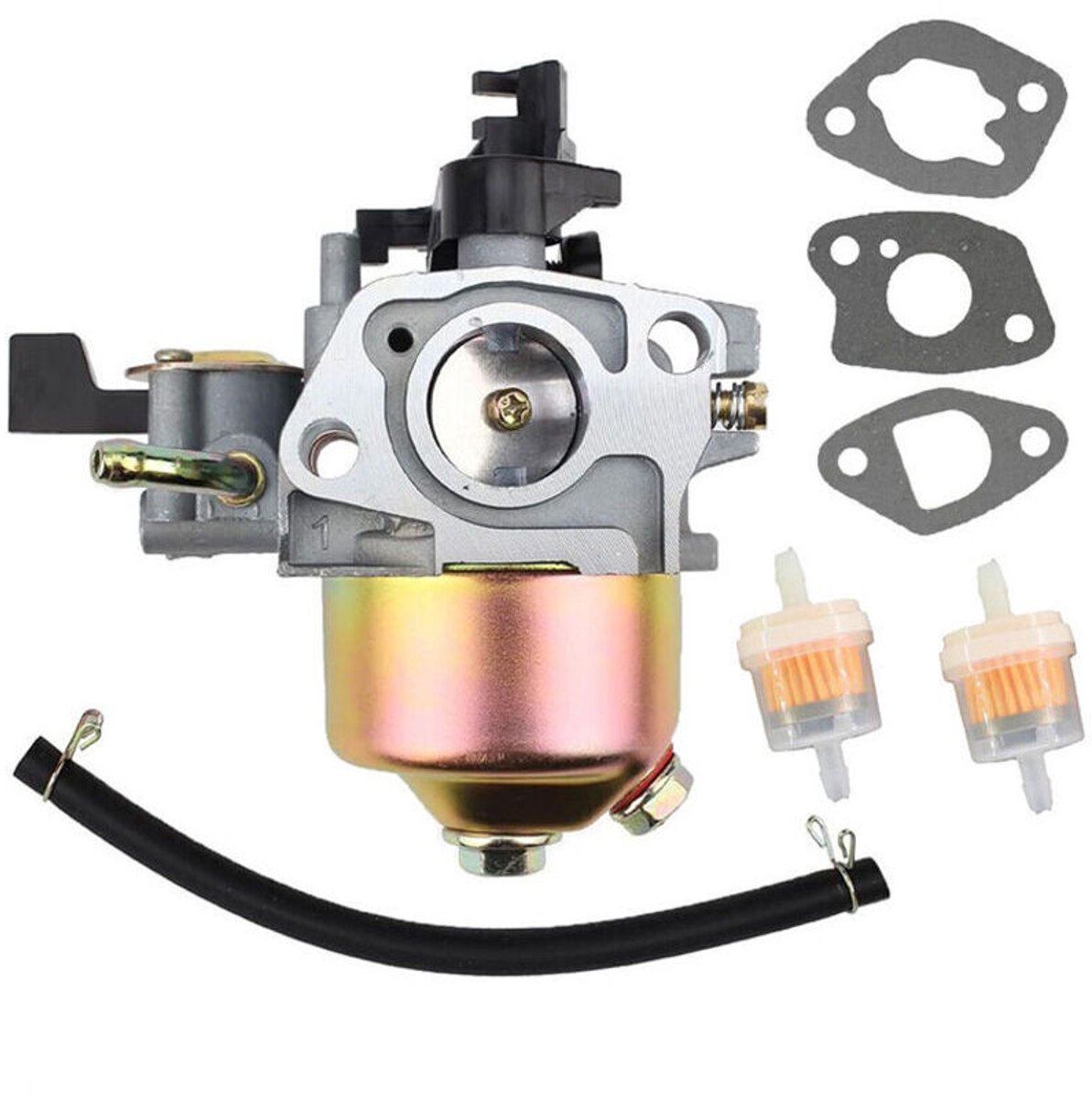 Carburateur geschikt voor filterpakking, geschikt geschikt voor de grasmaaiers GXV120, GXV140, HR214, HR194 en HR195, onderdeelnummer 16100-ZE6-W01.