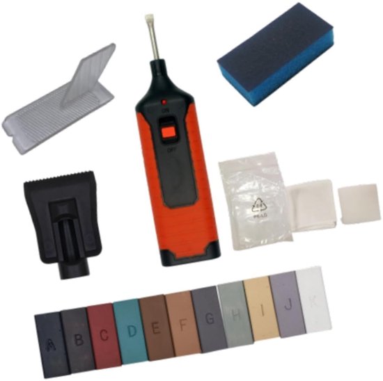 Reparatieset Hout - Vloer Herstel - Krasjes Verwijderen - Inclusief Hittepen - 17 Delig - Multicolor van Merkloos — afbeelding 4