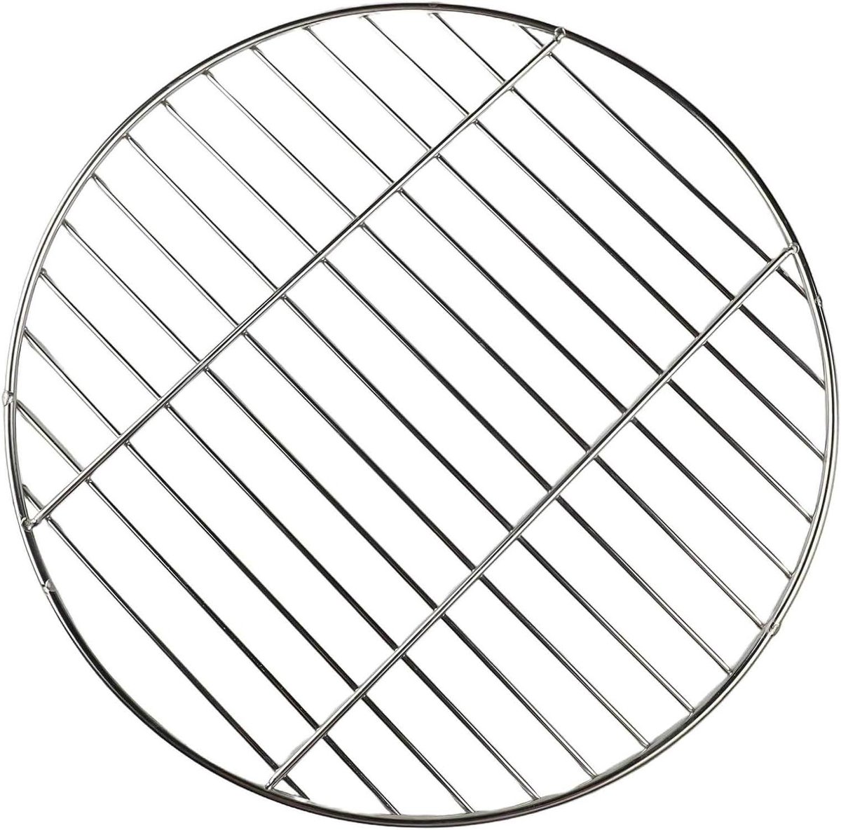 BBQ Grill Net - Grillrooster Barbecue - Buiten Koken - Spiegel Gepolijst - 30 35 40 cm - Zilver