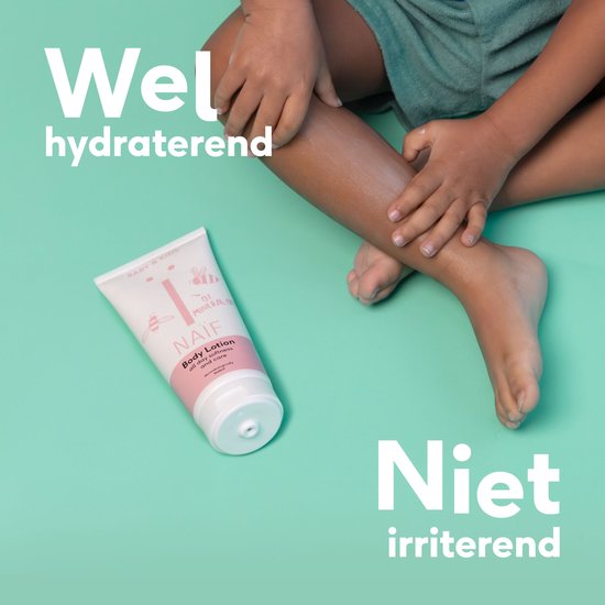 Naïf - Bodylotion - Baby & Kids - Verzachtend - Natuurlijke Ingrediënten - Hydraterend - Gevoelige Huid - 200ml