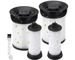 5 stuks - inclusief 4 Filter en 1 kwast - voor Miele Triflex HX1 HX-FSF - wasbare filters met borstel - Vervangingsonderdelen voor stofzuigers
