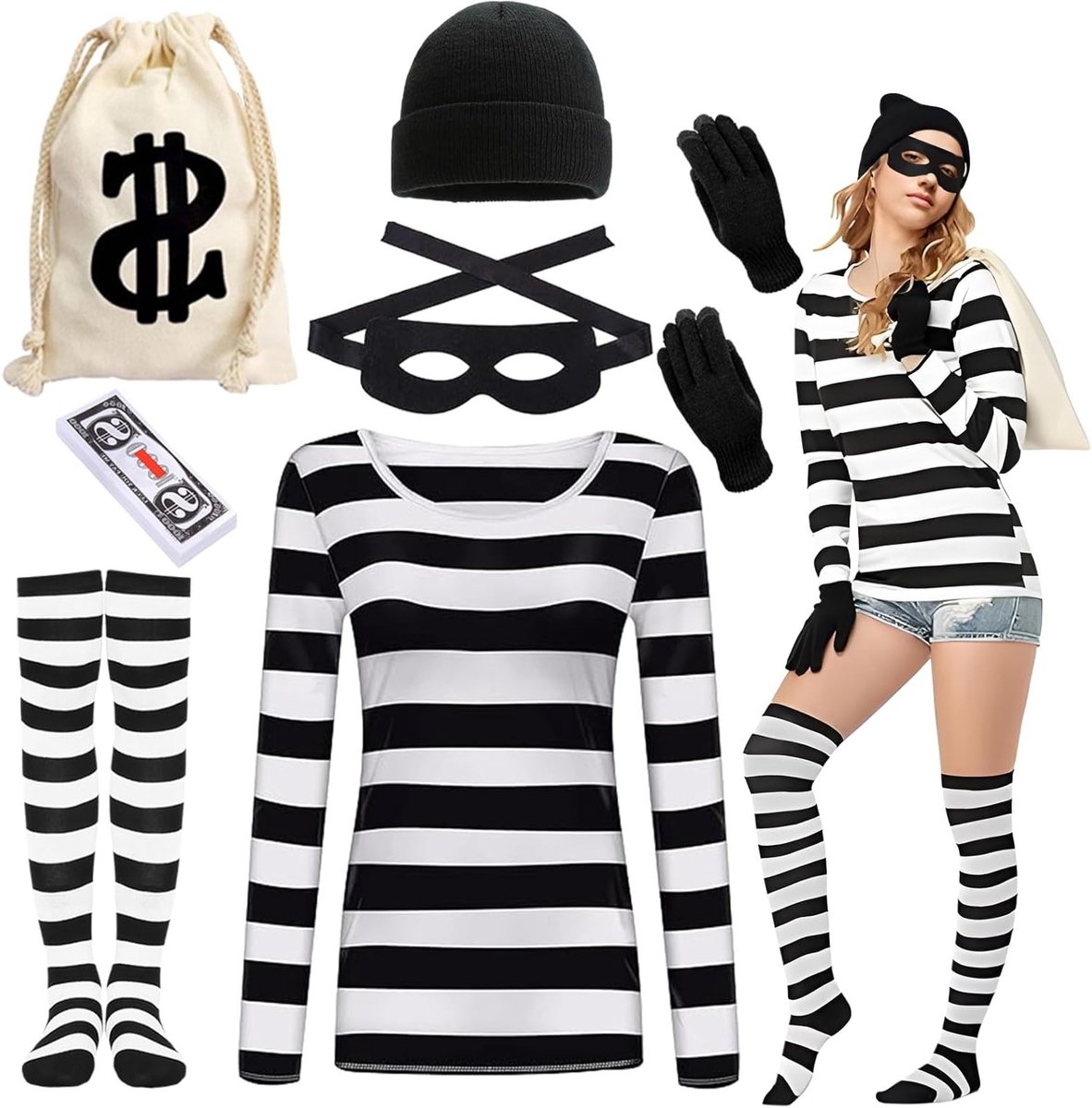 Uniek Raveparty Kostuum voor Mannen en Vrouwen, Perfect voor Carnaval en Cosplay Feesten
