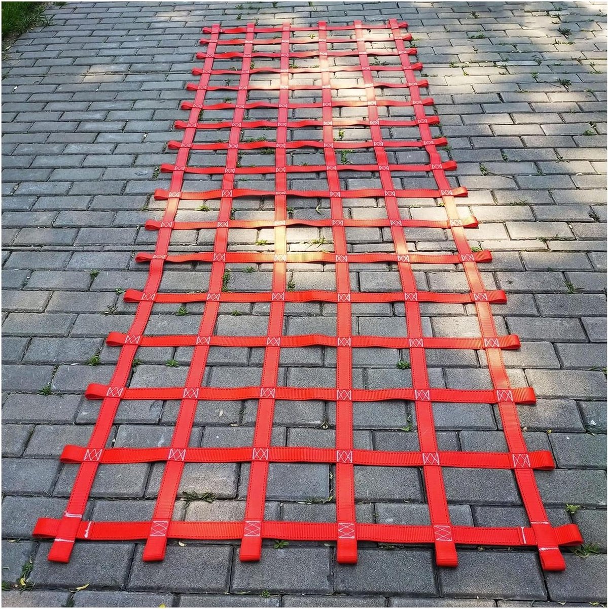Klimnet Heavy Duty - Speeltuin Net Klimtouw - Buiten Spelen - Sterke Gewichtscapaciteit - 454 kg - Rood