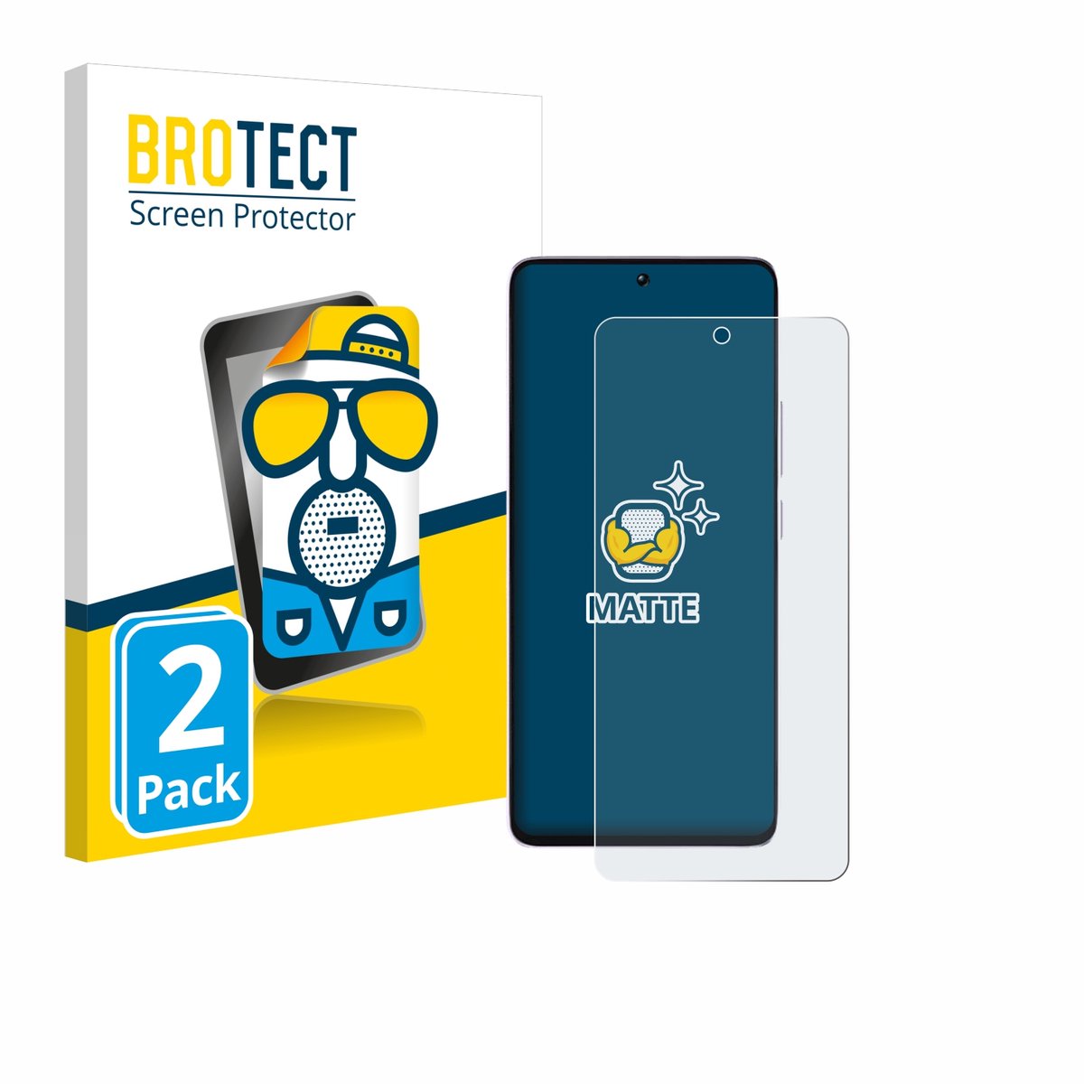 BROTECT - Screenprotector voor Xiaomi Poco M7 Pro - Folie Beschermfolie matte 2 Stuks