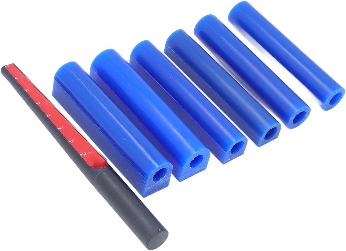 Ring Carving Wax Set - Sieraden Wax Hulzen - Sieraden Maken - Flexibel en Hard - 6 Stuks - Blauw