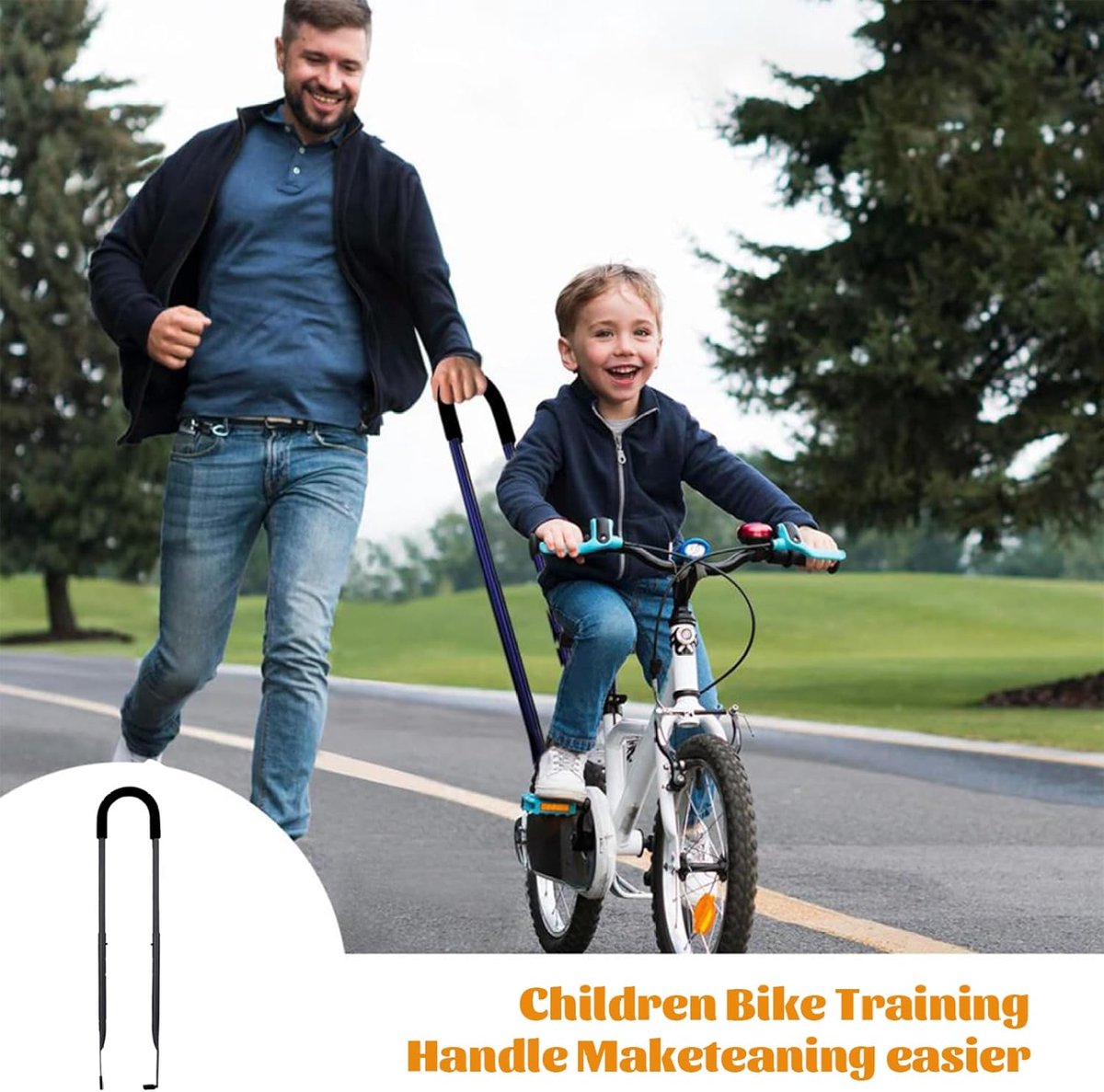 Fiets Trainer - Balans Trainer - Kinderen Leren Fietsen - 4 Hoogte-instellingen - Verstelbaar 55-73 cm - Zwart