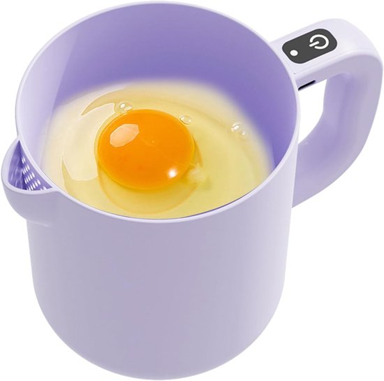 Elektrische Keukenmixer - Eierklopper Roomklopper - Bakken Thuisgebruik - Draadloze Vrijheid - 1 Liter Capaciteit - Paars — afbeelding 5