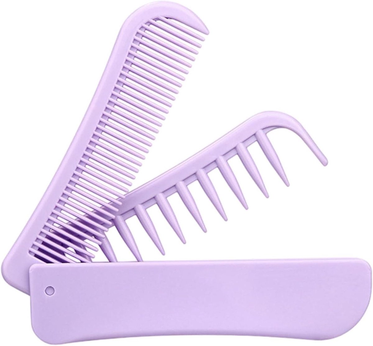 Opvouwbare Haarkam - Reiskam Dubbele Borstel - Haar Styling - Dubbele Kamkop - 105 x 35 cm - Zwart