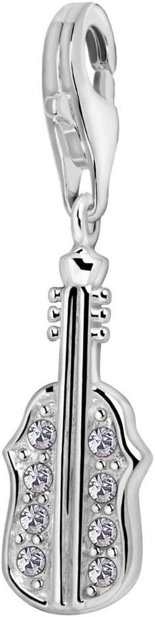 Muziek Instrument Bedel - Muziek Bedel - Sieraden Personaliseren - 925 Sterling Zilver - Met Karabijnsluiting - Zilver