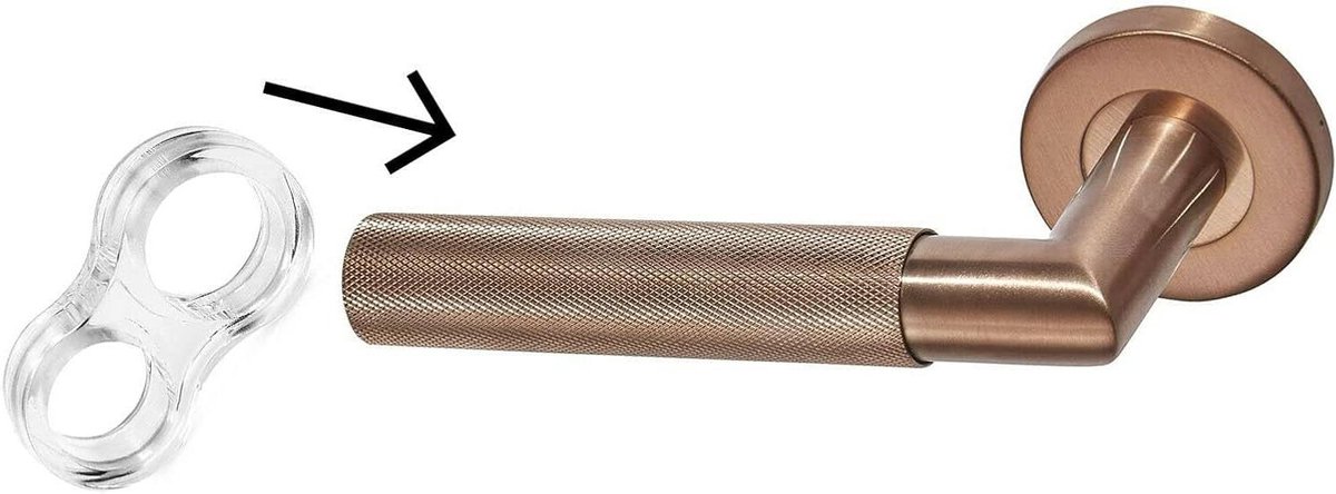 Deurgreep Stopper - Wandbeschermer Bumper - Muren Beschermen - Geen Installatie Nodig - 1 Stuk - Transparant