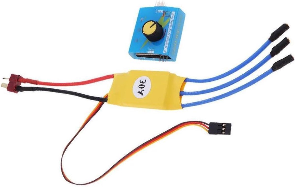 RC Quadcopter ESC - Snelheidsregelaar Drone - Vliegen - Met Servotester - 30A - Geel