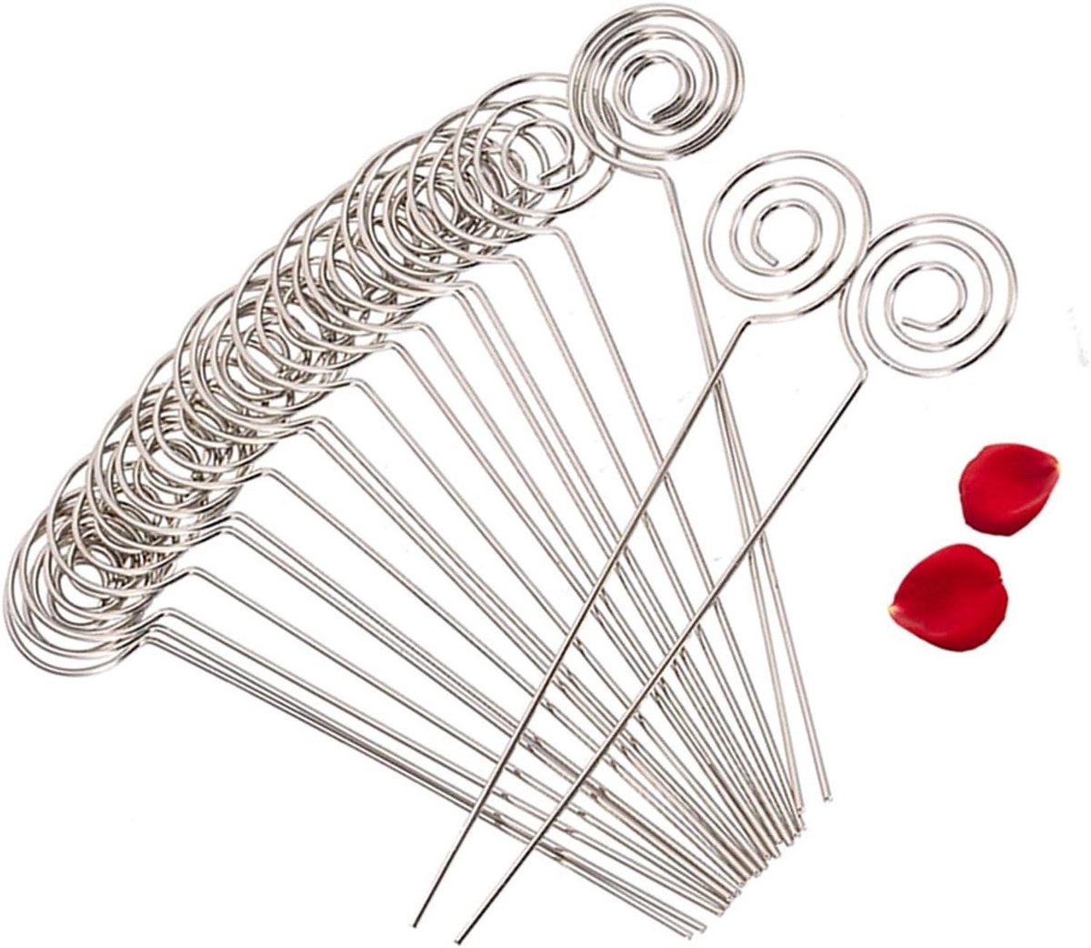 Metalen Memo Clips - Fotohouders Clips - Papier Organiseren - Ronde Vorm - 50 stuks - Zilver