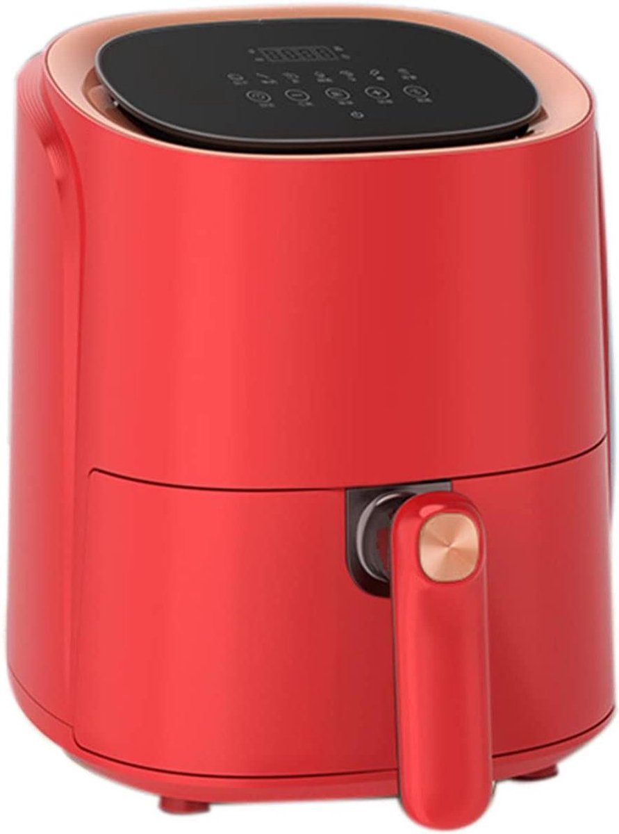 Airfryer 4.6L - Heteluchtfriteuse Olievrij - Gezond Koken - Digitaal Display - 4.6 Liter - Rood