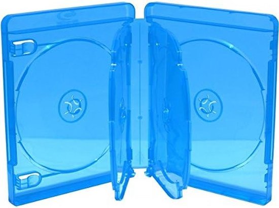 Blu-ray doosjes - Opslag media - Films bewaren - Machine-pack-quality - 22 mm - Blauw — afbeelding 2