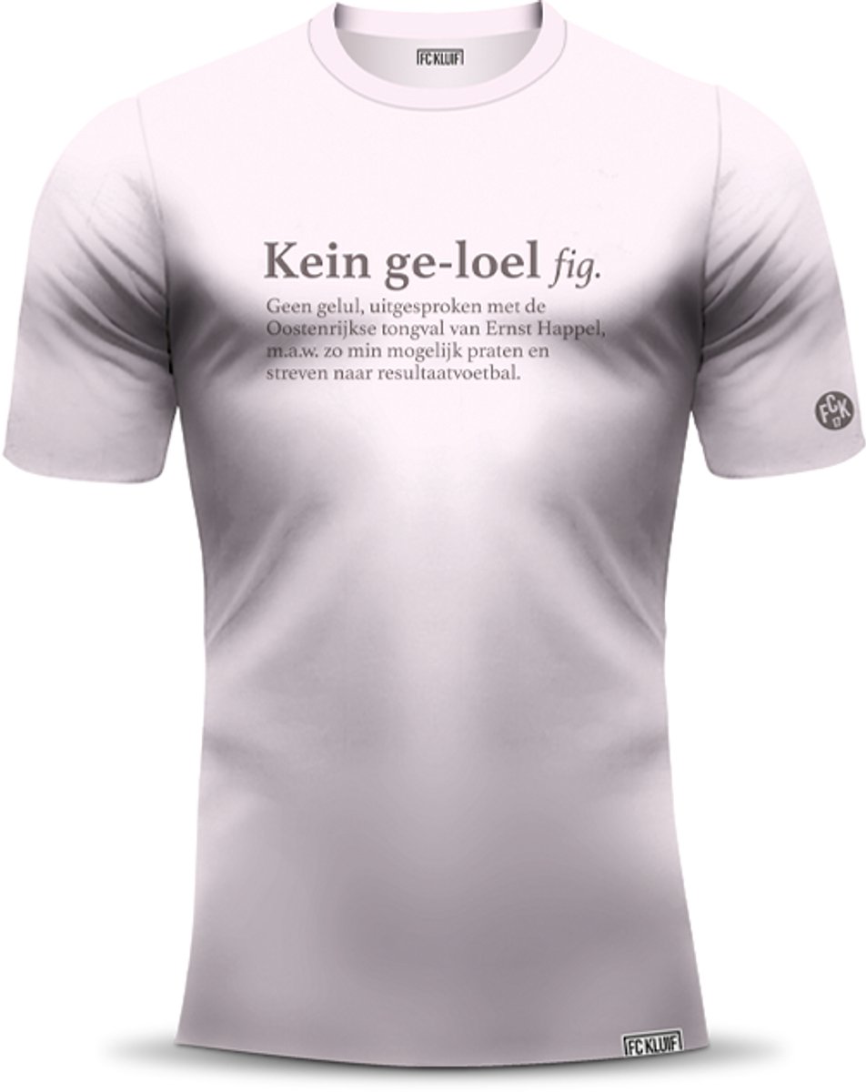 FC Kluif - Voetbal T-shirt - Kein Geloel -Peach - Heren - Maat L- Regular fit