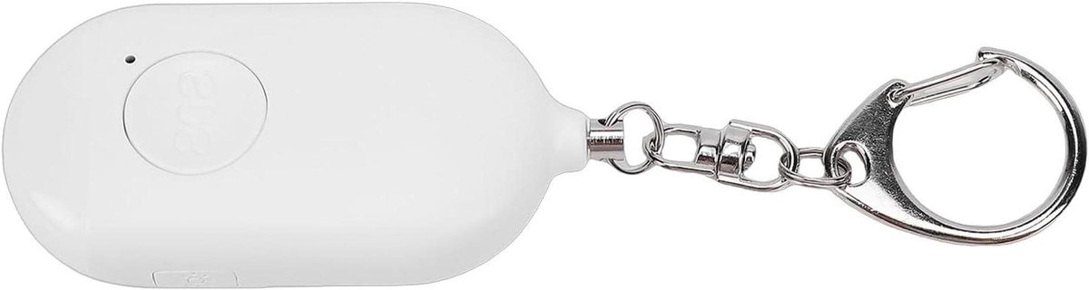 Persoonlijk Veiligheidsalarm - Noodalarm Draagbaar - Directe Hulp - 130dB Luide Sirene - 8.5 x 8.5 x 2 cm - Wit