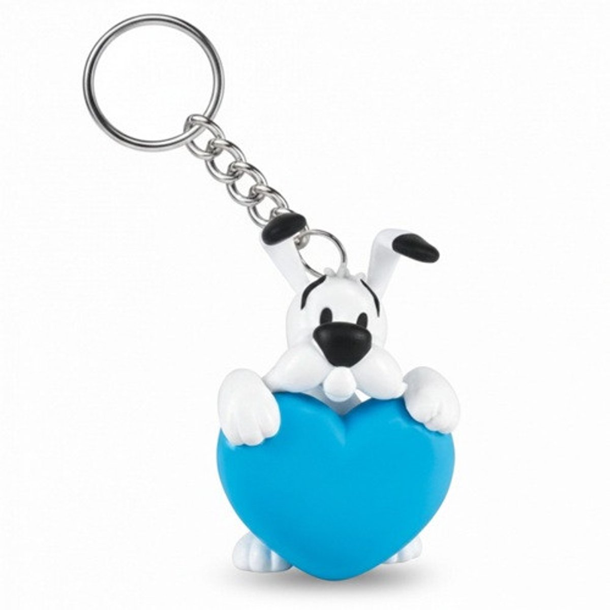 sleutelhanger hondje idefix - blauw hart