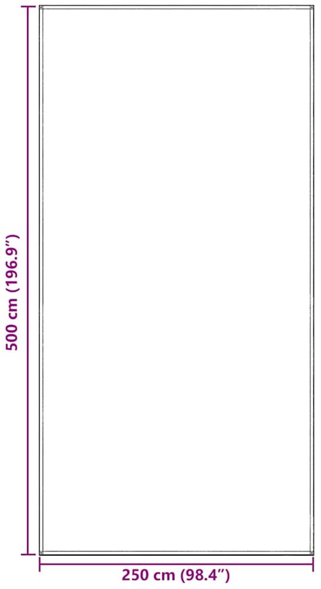 vidaXL - Tenttapijt - Blauw - en - Grijs - 500 - x - 250 - cm - Polyetheen van Merkloos — afbeelding 5
