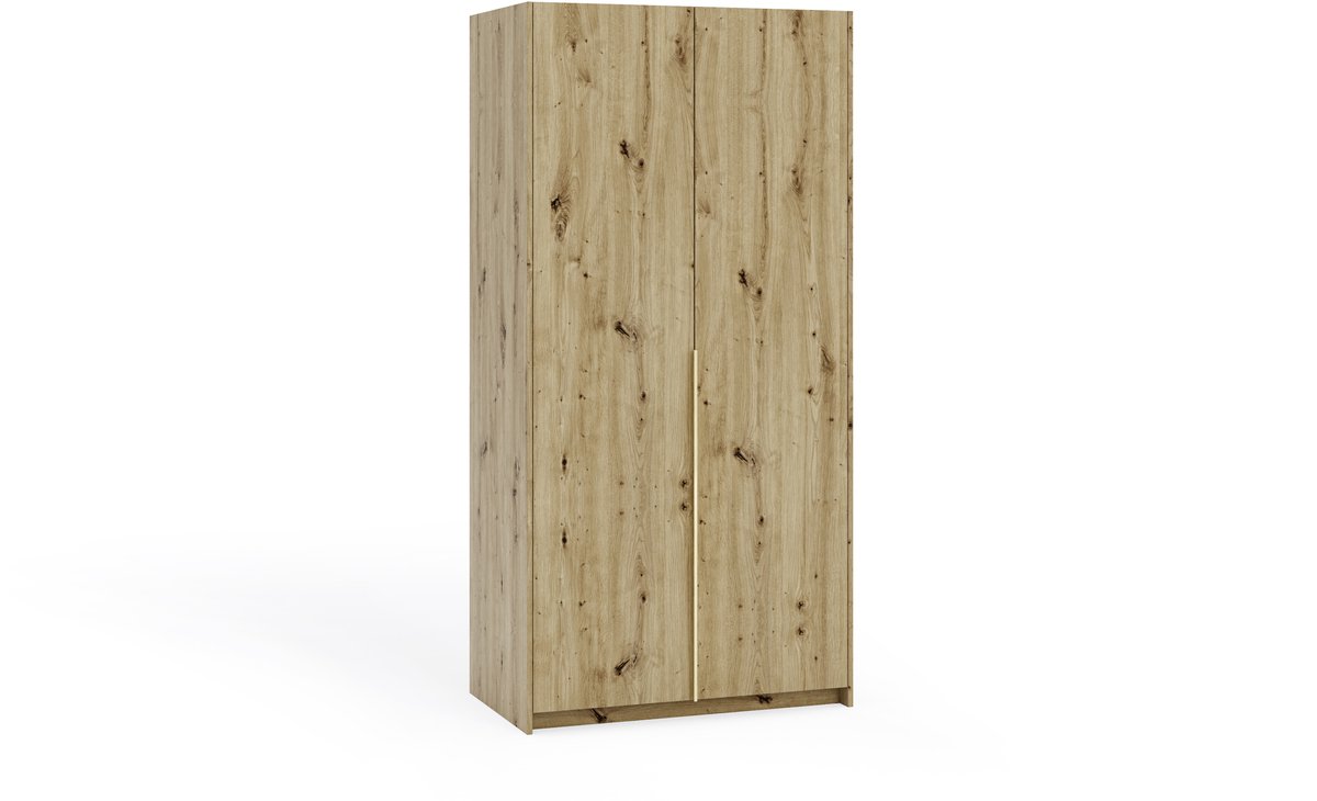 Margaret Hadas24 Kledingkast Apollonia zonder Spiegel 100 x 204 cm (artisan, gouden handgrepen)