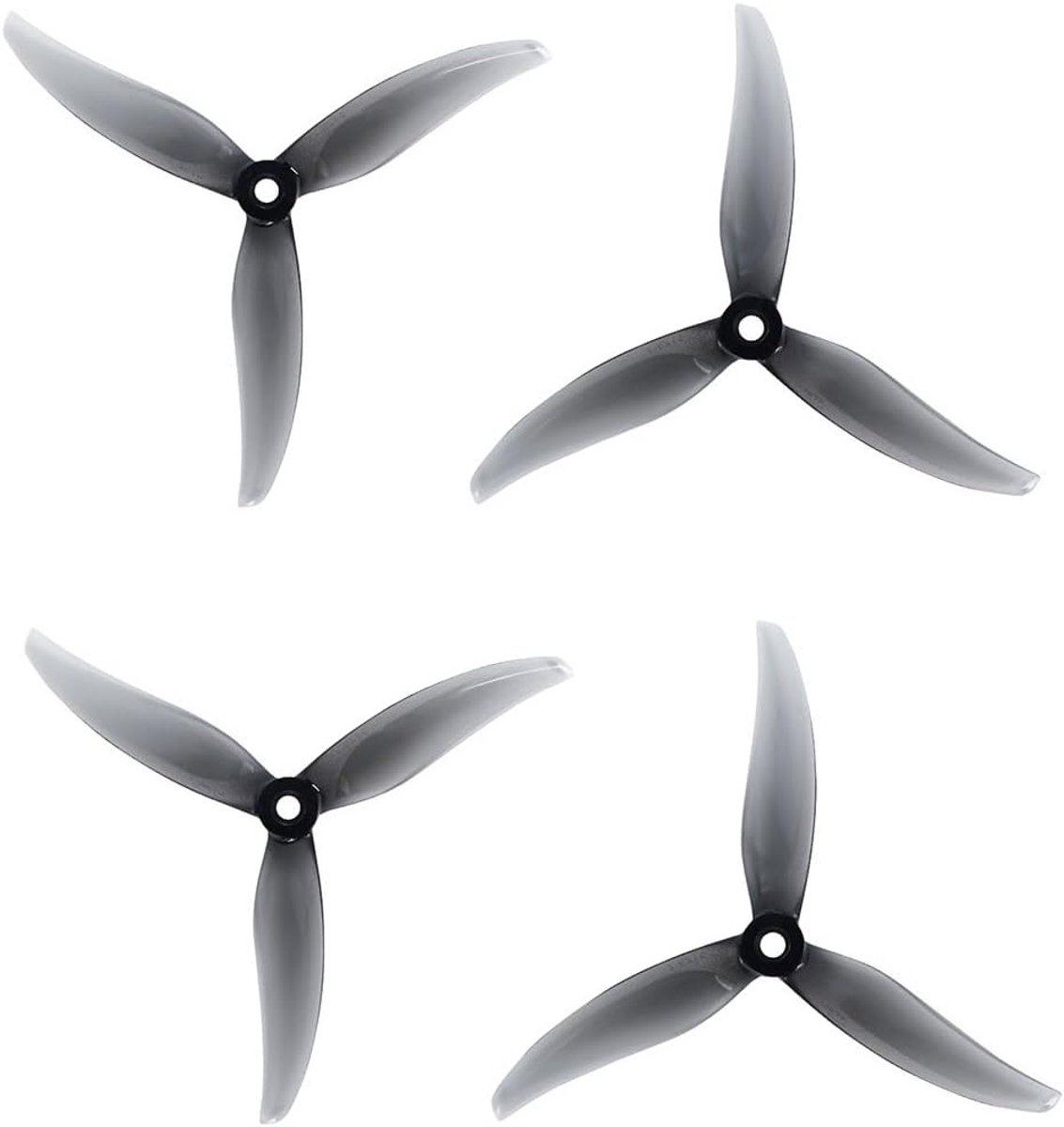 3-Blade Propeller CW CCW PC Paddle voor RC Quadcopter Accessoires - Grijs, 5129.2 Model, Perfect voor DIY Onderdelen en Vliegprestaties