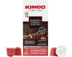 XL Pack 100 Koffiecups - Kimbo Barista Espresso Napoli aluminium capsule compatibel NESPRESSO apparaten