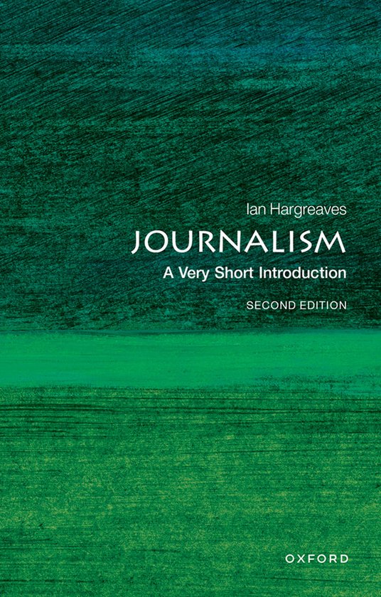 Journalism A Very Short Introduction - cover