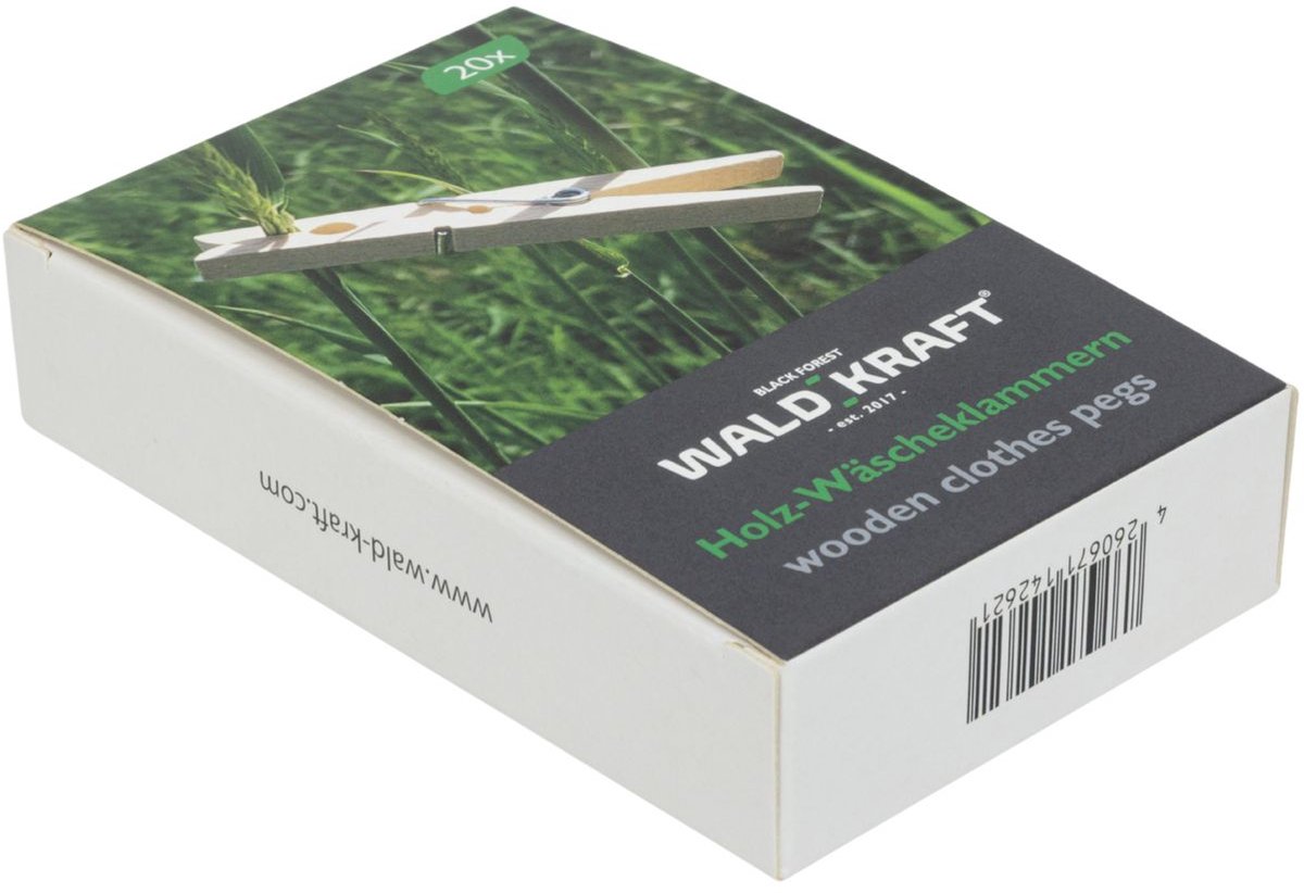 Wald Kraft Houten Wasklemmen - Wasknijpers - 20 Stuks