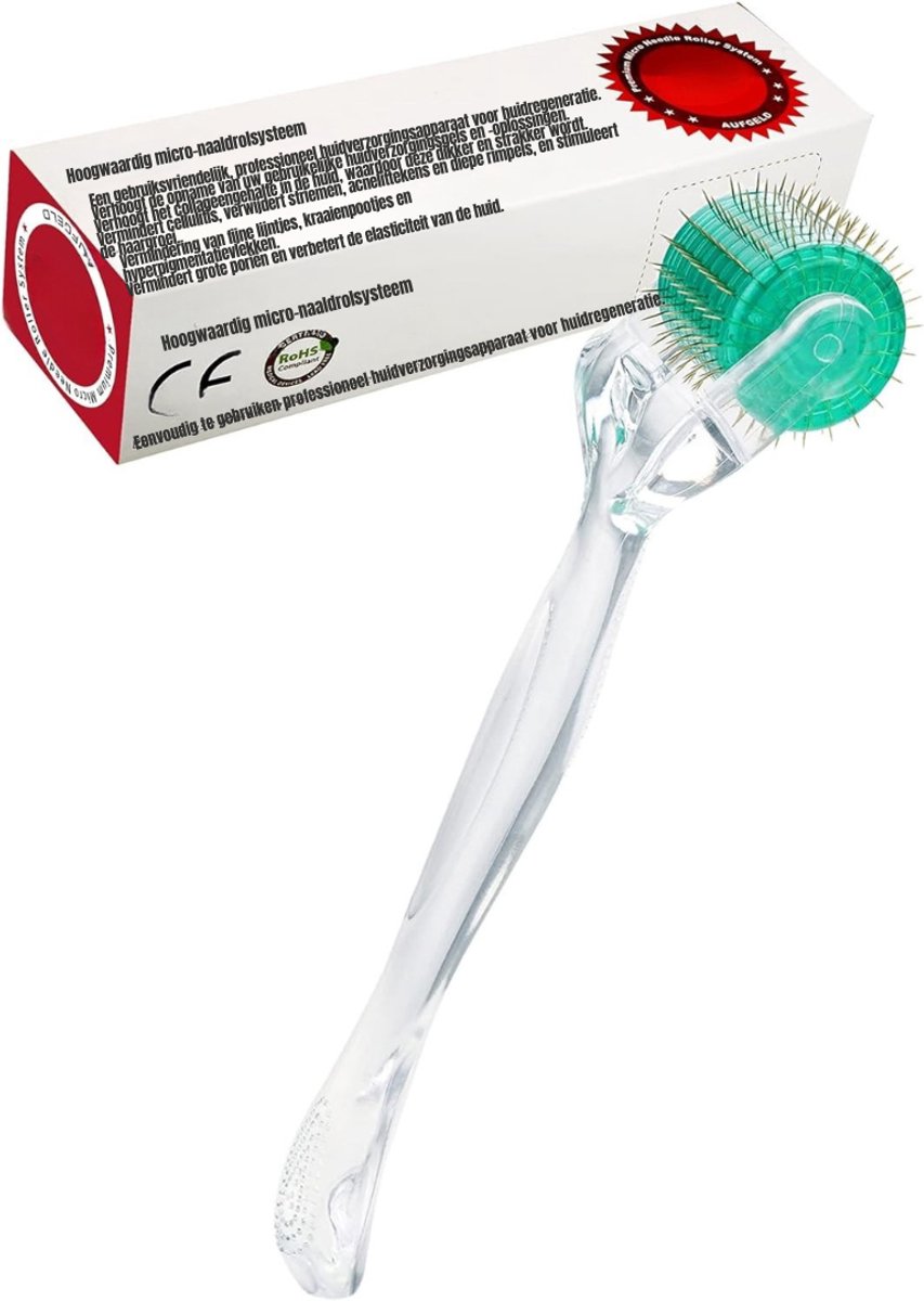 Nexvo® Dermaroller Haargroei - Dermaroller - Transparant - 18cm x 5cm x 4cm