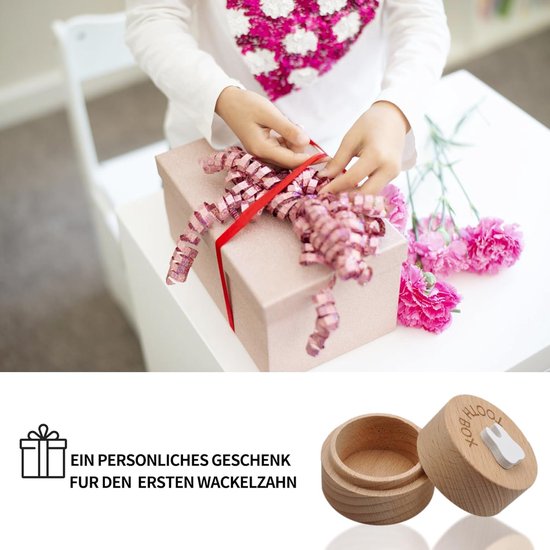Milk tooth box - houten doos voor melktanden - cadeau voor doop - tandendoos voor kinderen - tandendoos voor jongens en meisjes — afbeelding 3