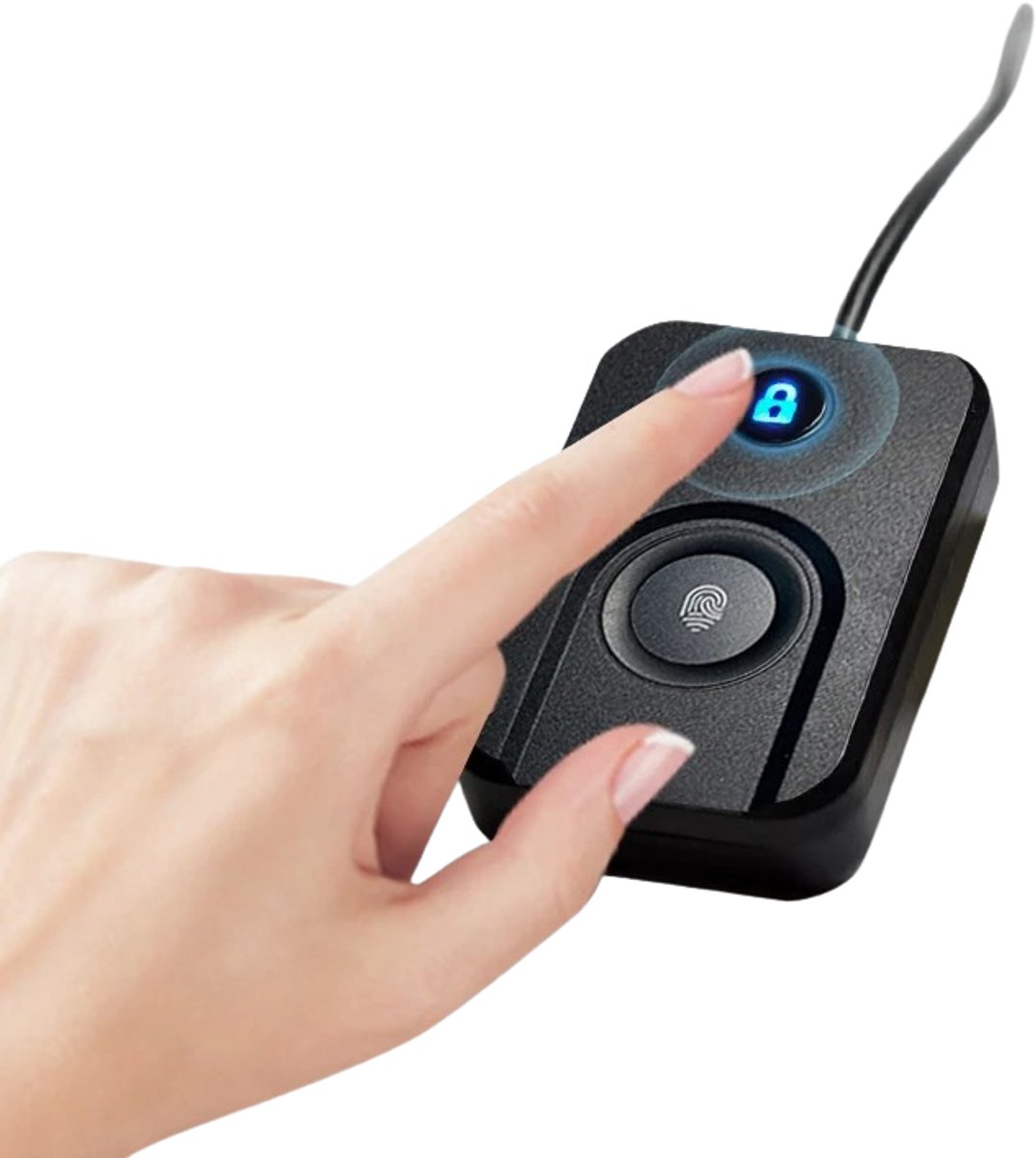 HOB Vingerafdruk Login - Laptop Beveiliging - Mini Biometrische Vingerafdruklezer PC Login - Vingerafdruklogger - Vingerscan Login