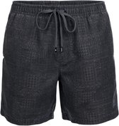 Brunotti - Helios-Print - Zwembroek Zwart - Heren - 100% Recycled - Met Zakken - XXL
