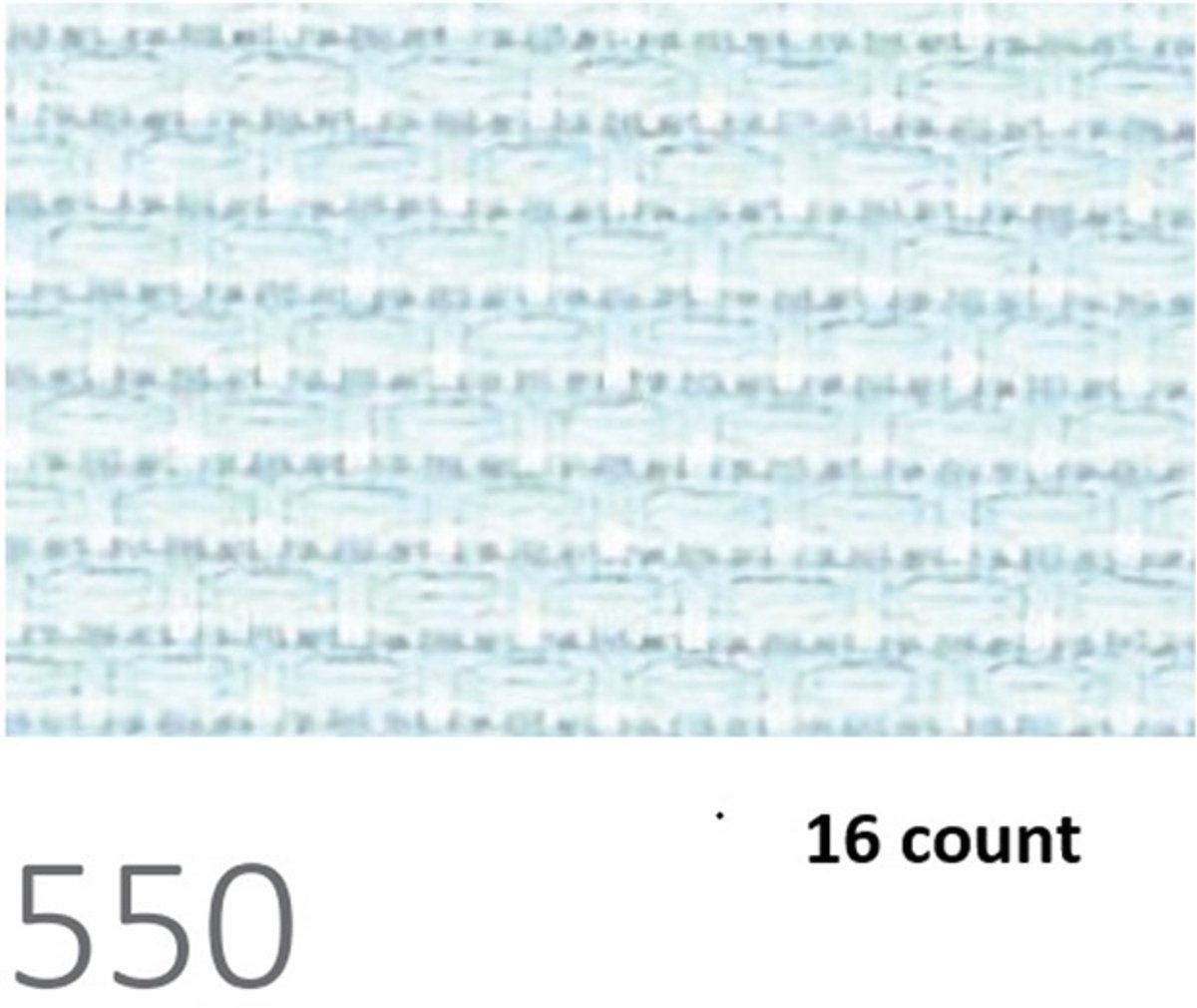 Borduurstof PREMIUM PRECUT AIDA - 48X53CM - (550) BABYBLAUW 16 count
